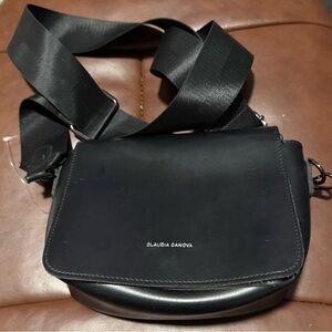 Claudia Canova Crossbody Black Adjustable Removable Guitar Strap Purse Bag